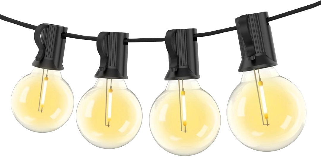 String lights available as a Clear Tent add-on